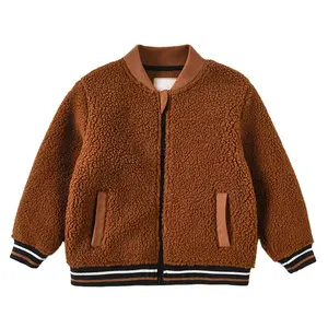 Children's new autumn and winter children's 100% PES clothes boy's coat thickened baby clothes manufacturer