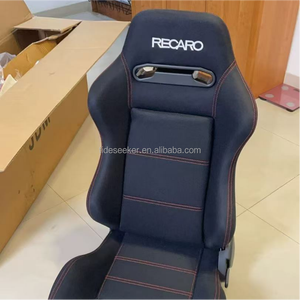 Sedile Universale Giallo in Pelle Scamosciata Regolabile per Simulatore di Guida con Doppio Slider - Product Image 4