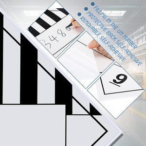 Panneau pour marchandises dangereuses diverses de classe 9 - 10,75"x10,75" en vinyle auto-adhésif amovible, vierge, avec numéro UN - Product Image 3