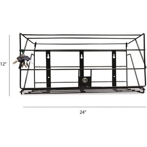 Boardwalk 1-Shelf Locking Rack for 3 Liter PDC <b>Cleaner</b> Bottles 24w X 10d X 12h Black for <b>Commercial</b> <b>Cleaners</b> - Product Image 1