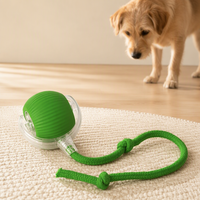 Balle interactive intelligente pour chat, à roulement automatique, 3 vitesses réglables, rechargeable par USB, jouet électrique pour animaux de compagnie avec capteur de réveil en option