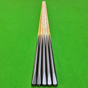 China Factory Supply Integrated Ash Wood Pool Cue Black Billiard Cue - Product Image 1