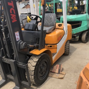 Used TCM <b>Forklift</b> 3 Ton FD30 USA Made 4WD Solid Tire Rough Terrain Diesel <b>Forklift</b> Truck - Product Image 1