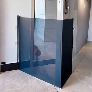 Barrière de sécurité rétractable pour chiens, pour escaliers, intérieur, balcon, couloirs, avec écran en maille protectrice - Product Image 1