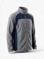 Veste d'uniforme scolaire à col montant en polaire, entièrement zippée, facile d'entretien, pour étudiants, avec poches passepoilées, pour le bureau, les équipes et les entreprises (OEM/ODM)