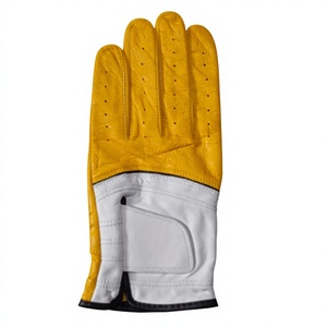 ถุงมือหนังแกะคาเบรตต้าระดับพรีเมียมสำหรับกอล์ฟ |   ถุงมือผู้ชาย Pro Feel Performance Grip |   อุปกรณ์กอล์ฟแบบสองสีที่ระบายอากาศได้ดีและปรับแต่งได้ - Product Image 1