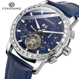 Montre automatique Starry Sky pour hommes, en acier inoxydable noir, squelette, remontage automatique, mécanique, de luxe, lumineuse, analogique, en verre, 412 - Product Image 3
