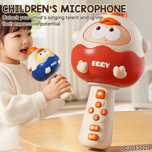 Jeu d'apprentissage précoce préscolaire Microphone musical électronique enfants ensemble d'instruments enfants en plastique chant oiseau Machine musique jouet - Product Image 2