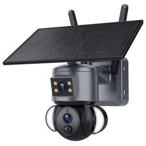 Caméra Dôme CCTV AOV 4MP à Double Objectif, Vidéo 2K en Continu, Batterie, Carte SIM 4G, Alimentation Solaire, Détection Humaine, Sécurité - Product Image 4