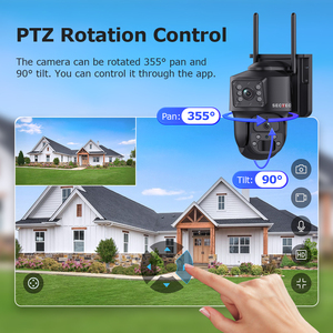 Kamera <span class=keywords><strong>CCTV</strong></span> Tersembunyi Bertenaga Surya Smart AI Mini Ubox 6MP Dua Lensa Dua Layar Video Selalu Aktif dan Rekam Wifi 4G Baterai Surya - Product Image 5