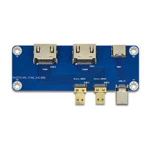 Raspberry <span class=keywords><strong>Pi</strong></span> Micro HD zu HD Modul Raspberry <span class=keywords><strong>Pi</strong></span> 5 Kompatibel mit 4B Dual 4K Ausgang - Product Image 1
