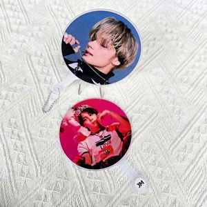 Petit éventail circulaire en PVC plastique rond - Product Image 2