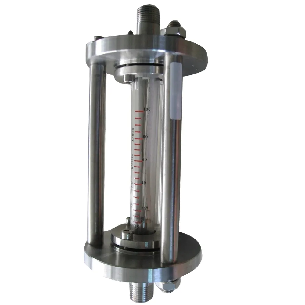 वीए श्रृंखला धातु ग्लास ट्यूब Rotameter उच्च सटीकता चर क्षेत्र गीला प्रकार तरल गैस प्रवाह मीटर Rotameter