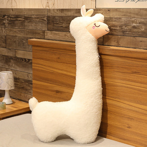 Nouveau mignon alpaga en peluche fille oreiller chambre surdimensionné Super doux personnalisé en peluche oreiller doux en peluche animal oreiller - Product Image 2