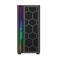 Casing Gaming Atx terbaru, Casing Gaming komputer motif garis ARGB, kaca Tempered Gabinete Pc Mid Tower Desktop Audio,usb SPCC 0.6T
