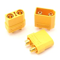 Connecteur Amass XT90H 4,5 mm mâle/femelle plaqué or, fiche banane pour batterie Lipo de drone RC, pièces durables en métal pour bateau RC