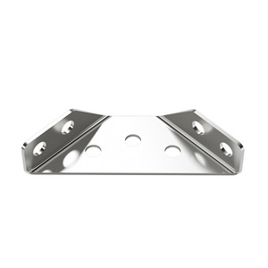 Support d'angle en acier inoxydable de 1,0 mm d'épaisseur avec vis, durable pour la connexion des étagères murales et des armoires - Product Image 3