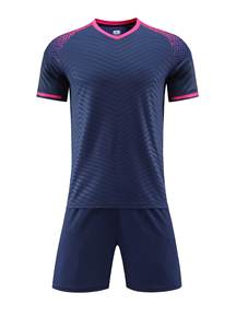 Uniforme de entrenamiento de manga corta, ropa deportiva, camisetas de fútbol, ropa de fútbol personalizada, ropa de fútbol con estampado, camiseta de fútbol - Product Image 4