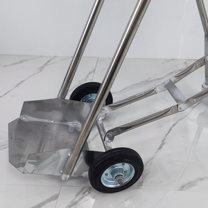 Chariot pliable pour bouteille d'oxygène en acier inoxydable YAZHIYI, pour <span class=keywords><strong>transport</strong></span> médical en milieu hospitalier - Product Image 3