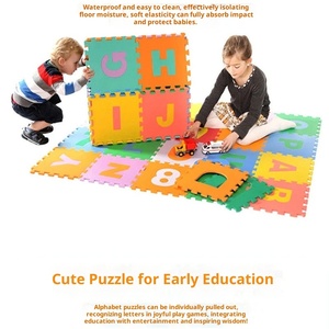 <span class=keywords><strong>Tapis</strong></span> de sol puzzle <span class=keywords><strong>en</strong></span> <span class=keywords><strong>mousse</strong></span> pour enfants, pour ramper <span class=keywords><strong>et</strong></span> grimper, <span class=keywords><strong>en</strong></span> EVA couleur unie, modèle moderne carré DONGJIA A - Product Image 4