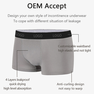 ชุดชั้นในป้องกันการรั่วซึมของผู้ชายสำหรับผู้ใหญ่แบบใช้แล้วทิ้งกางเกงกันแบคทีเรียระบายอากาศได้ดีป้องกันการรั่วซึม - Product Image 6