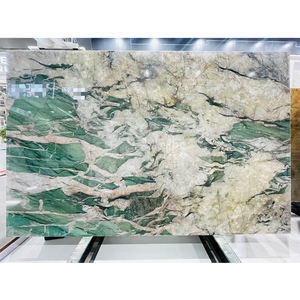 दीवार सजावट के लिए प्राकृतिक हरे क्वार्टजाइट स्लैब ब्रज़ेल रॉयल ग्रीन क्वार्टजाइट स्लैब - Product Image 2