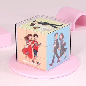 Di alta qualità <span class=keywords><strong>5</strong></span>.7cm 3x3 cubo magico fluida velocità educativo cervello Teaser Stickerless Puzzle giocattoli per bambini - Product Image 3