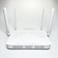XPON ONU Dual band ETY412AC 1ge + 3fe + 2.4G/5G dengan 4 antena harga pabrik ONT ftth terminal jaringan serat optik
