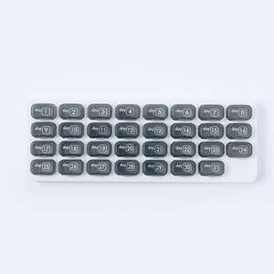 Wholesale Travel Portable 31 Compartment Independent <b>Packaging</b> PP Child-Resistant Multicolor <b>Small</b> Digital Transparent Medicine - Product Image 2