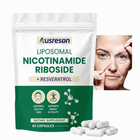 OEM Nad Resveratrol Nicotinamide Adenine Dinucleotide 500mg 1000mg Complément alimentaire pour la peau Capsules de nicotinamide riboside liposomales