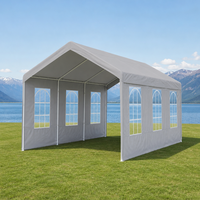 Tente de stationnement pliable et portable 3x6 4x10 toutes saisons, résistante au vent et à l'eau, avec structure en acier pour voiture, extérieur et jardin