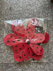 Kunden spezifische Großhandel neue Doppels chicht Cartoon Biene und Marienkäfer bunte Spielzeug Windmühle - Product Image 5