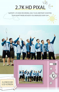 Appareil photo numérique 2,4 pouces 16x 2,7K 1080P vidéo adapté aux enfants, aux étudiants et aux débutants. - Product Image 3