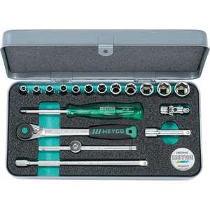 ชุดซ็อกเก็ต27-3510-M Heyco, 1/4 ", 18ชิ้น - Product Image 1