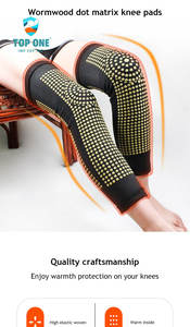 Top One Autocalentamiento Ajenjo Cálido Artritis Soporte de rodilla Cinturón Protector Alivio del dolor articular Recuperación Rodillera Brace - Product Image 5