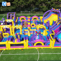 Maison gonflable de rebond de parc de terrain de jeu de parc gonflable d'école avec la glissière pour le terrain de jeu d'école