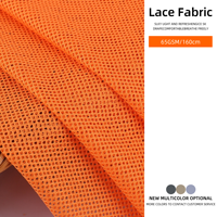 Tissu en maille 100% polyester respirant et à séchage rapide 75D Rhombic 65gsm pour doublure intérieure de vêtements, tissu en maille doux comme de la soie
