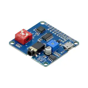 Modulo di riproduzione del suono vocale modulo lettore MP3 Arduino scheda amplificatore UART i/o Trigger classe D 5W 8M Storage DY-SV8F scheda SD/TF