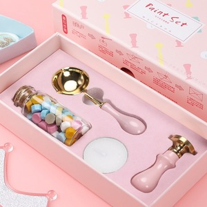 Coffret complet de tampons à cire Macaron avec granulés et outils de scellage pour emballage cadeau et décoration, cadeau d'anniversaire - Product Image 3