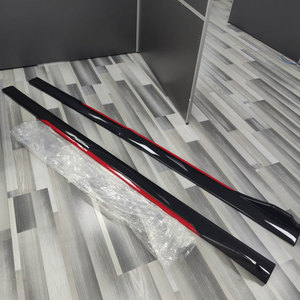 TIYPEOR Vente en gros de jupes latérales universelles personnalisées bon marché, couvre-jupes latérales noir et rouge, kit de pare-chocs - Product Image 6