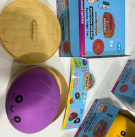 Nouveauté : Jouet Squishy Géant 25 cm en forme de Boulette, Jouet Anti-Stress Doux et Mignon en Forme de Dumpling de Dessin Animé, Jouet Sensoriel en Forme de Boîte à Vapeur
