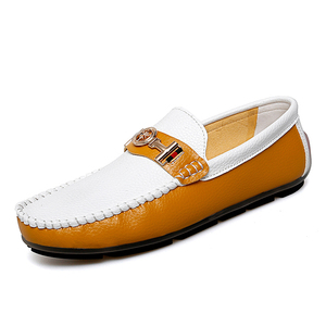 Mocassini da uomo <span class=keywords><strong>scarpe</strong></span> da guida Gommino Penny mocassini bassi Slip su <span class=keywords><strong>pelle</strong></span> in microfibra fatta a mano decorazione in metallo colore - Product Image 2