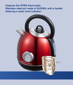 Bouilloires électriques sans fil en acier inoxydable avec contrôleur Strix, indicateur LED, parfait pour le thé et le café, 1,7 L Offre Spéciale - Product Image 2