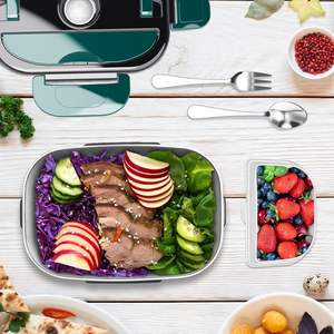 Boîte à lunch chauffante électronique USB en acier inoxydable, grande capacité, rechargeable et portable pour adultes et bureau - Vente en gros - Product Image 5