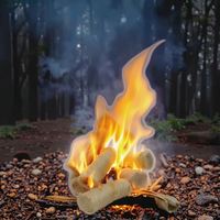 Allume-feu et allume-feu en charbon de bois - Allume-feu naturel écologique imperméable pour barbecue, camping et cuisine