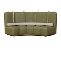 Chaise rembourrée jaune moutarde, canapé de restaurant, mobilier pour hôtels, cafés, chaînes de restaurants, salles d'exposition