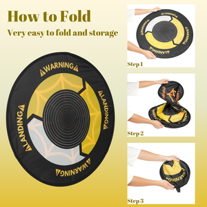 แผ่นลงจอด 003 แบบพกพา กันน้ำ ขนาด 25*25*5 ซม. <span class=keywords><strong>ราคา</strong></span>ถูก พับเก็บได้รวดเร็ว แผ่นรองแบบพับได้สองด้าน สำหรับโดรนควอดคอปเตอร์ - Product Image 5