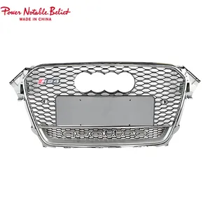 RS4-Kühlergrill mit unterem Rahmen quattro Front stoßstangen grill für Audi A4 B8.5 Mittel waben grill 2013 2014 2015 2016