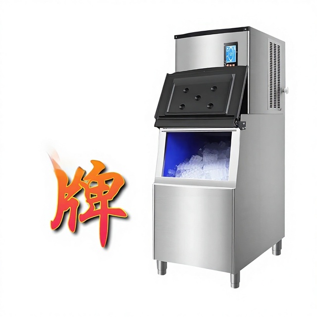 Commercial Automatic Ice Maker Large Ice Cube Machine Huitai Instruments for Milk Tea Shops Split-Type Bar Square Ice