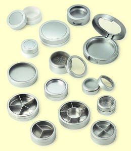 Récipient cosmétique de palette de crème d'oeil ronde de logo personnalisé avec le revêtement de jet pour la vente à l'exportation - Product Image 3